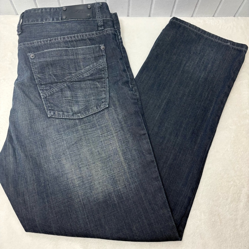 Kenneth Cole New York Dark Blue Straight Jeans Size 36/30